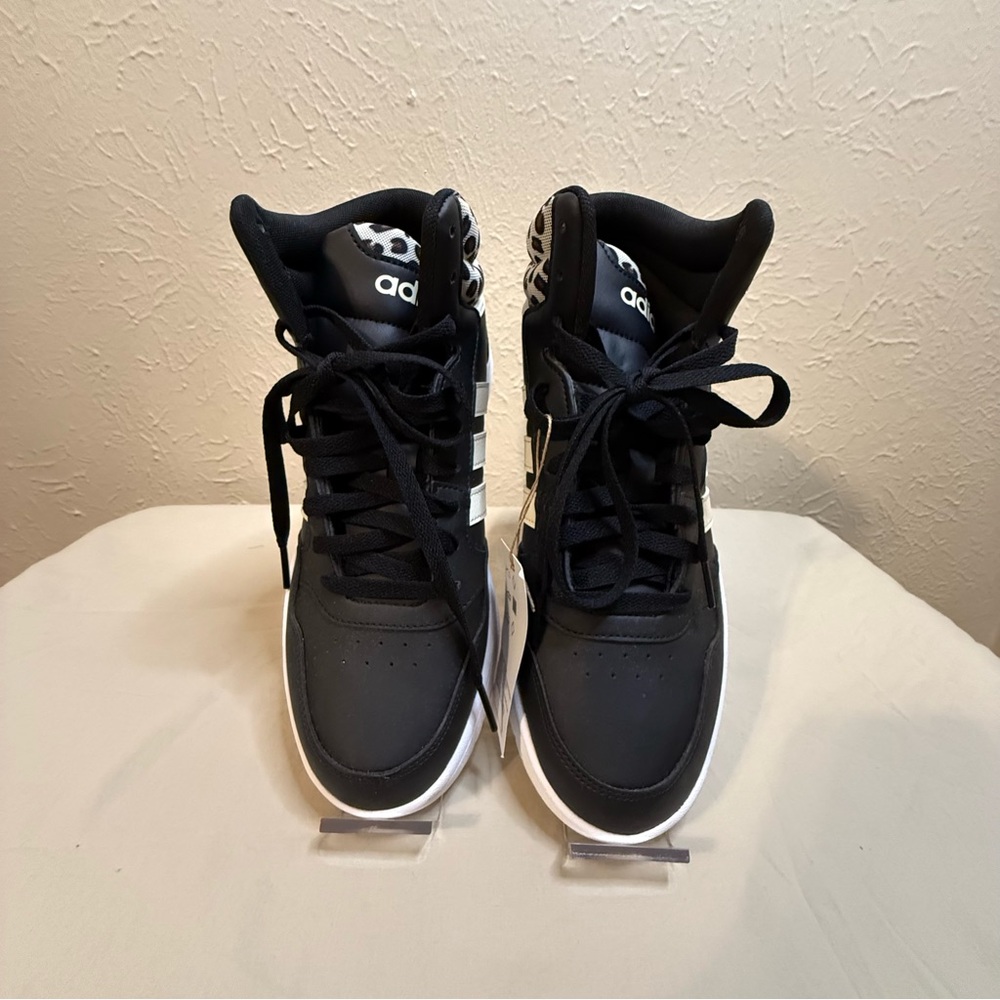 adidas Black White High-Top Sneakers